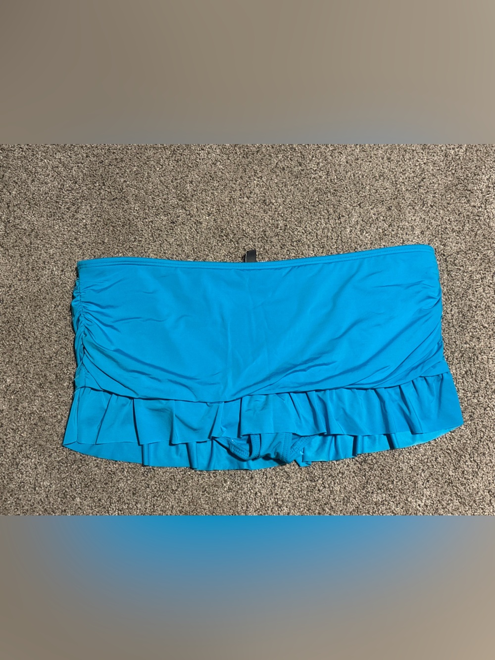 Kenneth Cole Reaction Turquoise Ruffle Swim Skirt